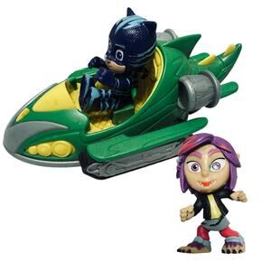 PJ Masks Turbo Blast Racers Gekko vehicle & Catboy & Wolfy figures